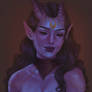 Tiefling portrait