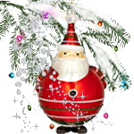 Santa tree ball