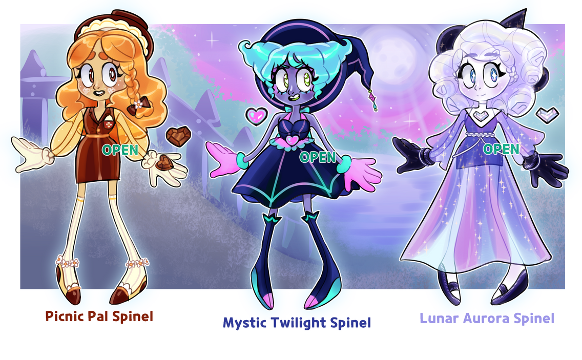 (2/3 OPEN) Spinel base adopt set! by HoneyPrinceGray on DeviantArt