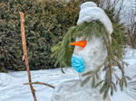 Covid Protected Snowman