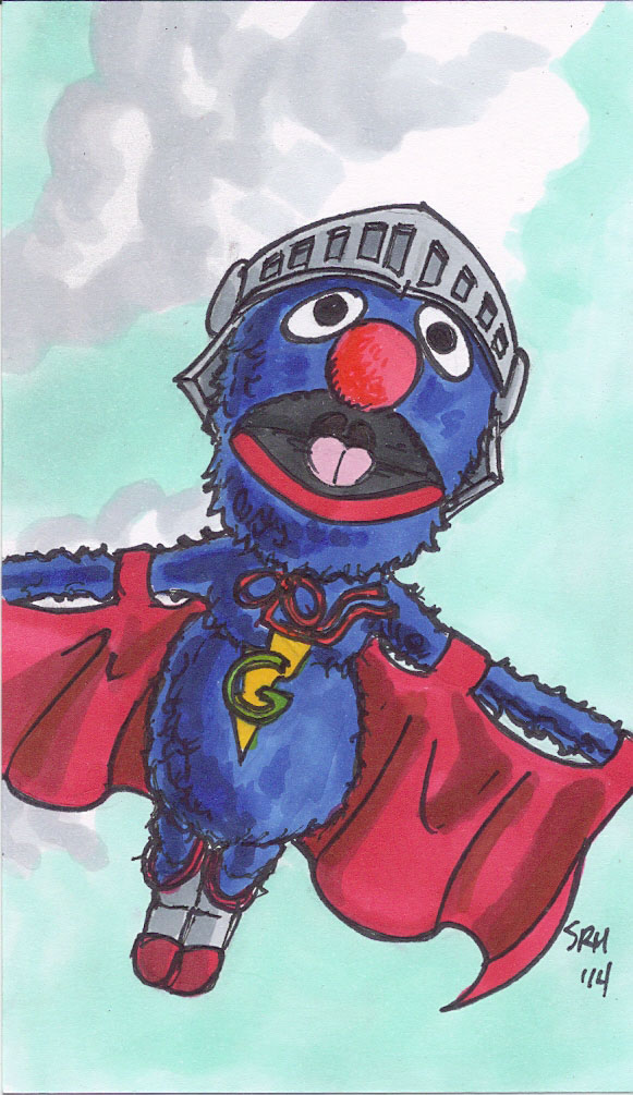 Super Grover by mmmmmpig on DeviantArt