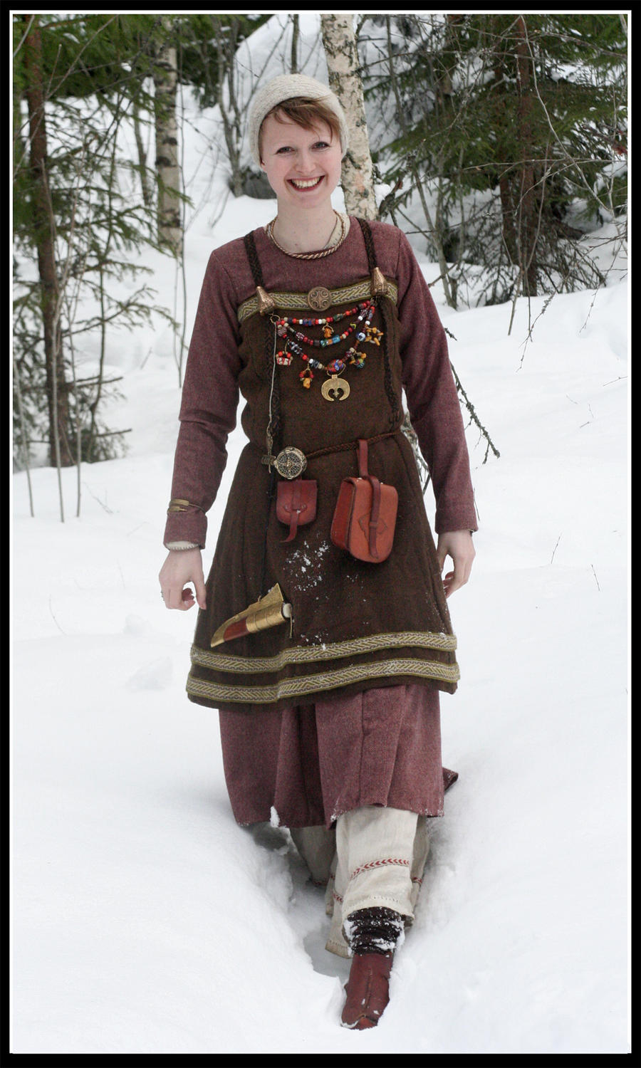 Winter Viking girl by VendelRus