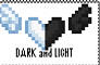 dark and light stamp