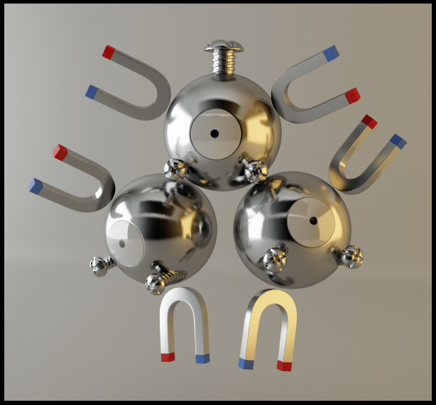 Magneton Pokemon by Akiratang