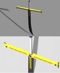 3D Model of Hawk Eye Mihawk's Sword