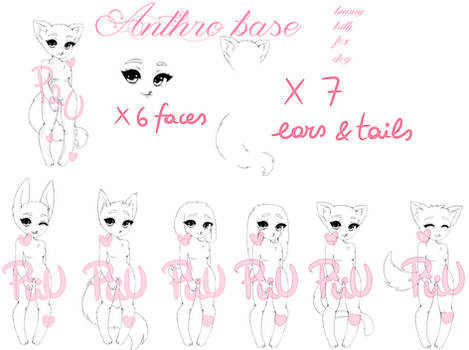 Adoptable Anthro base - FREE