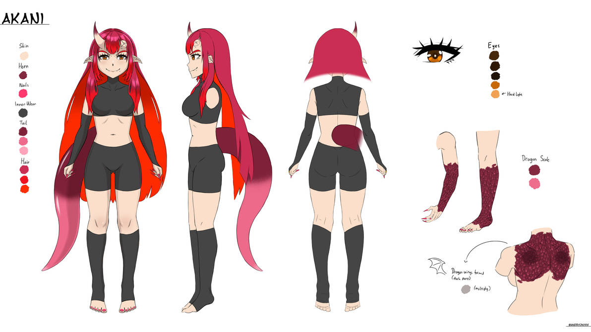 Akani Character sheet 1 by AkaniOniDragon on DeviantArt