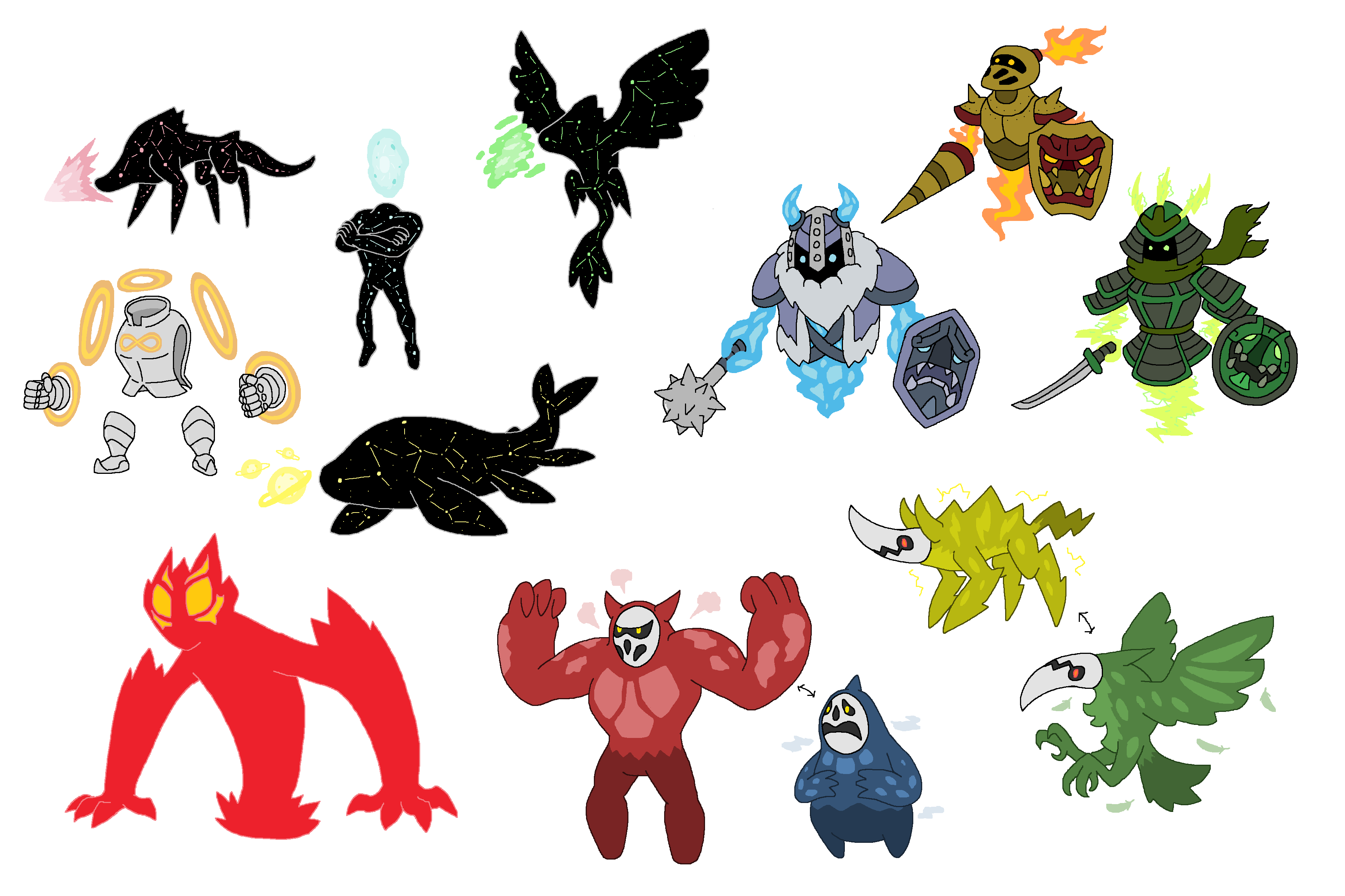 Creature doodles: mystic/elemental by JWNutz on DeviantArt