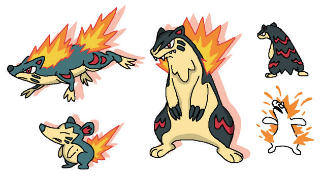 Cyndaquil line re-imagining