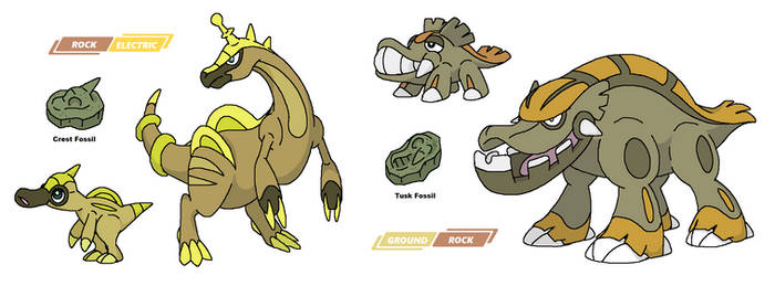 Lasaur and Lectrosaur, Tusklod and Shovelodon