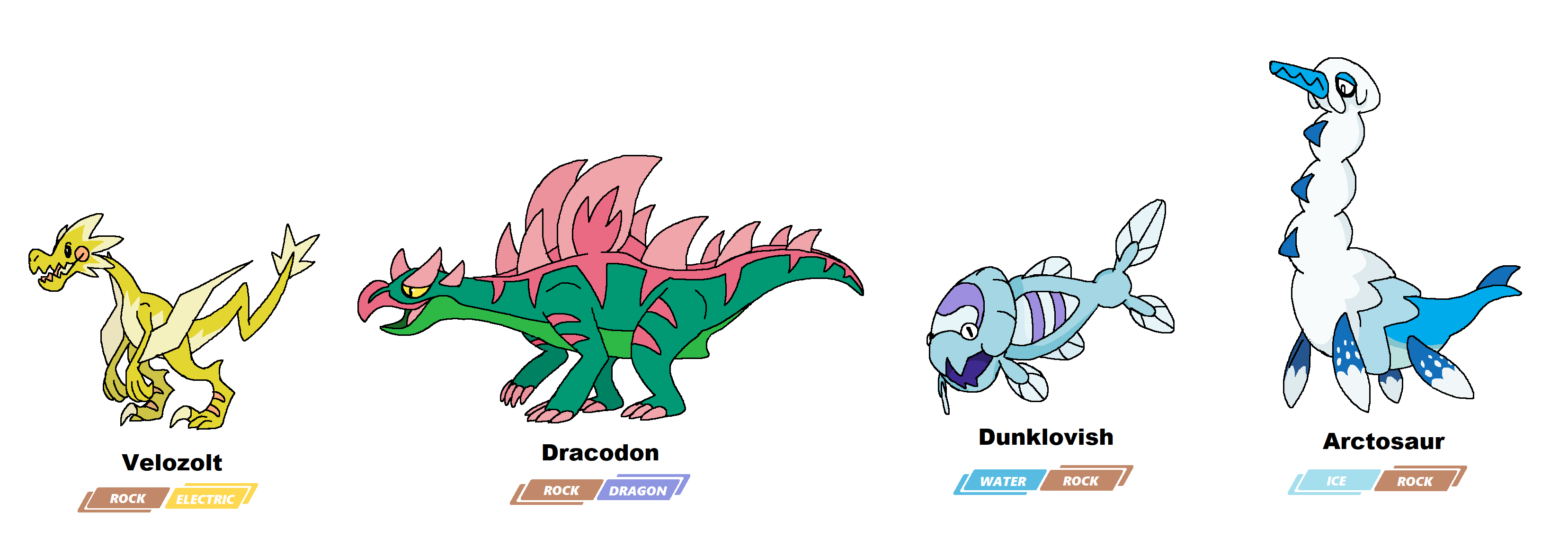 Complete Galar fossils by JWNutz on DeviantArt