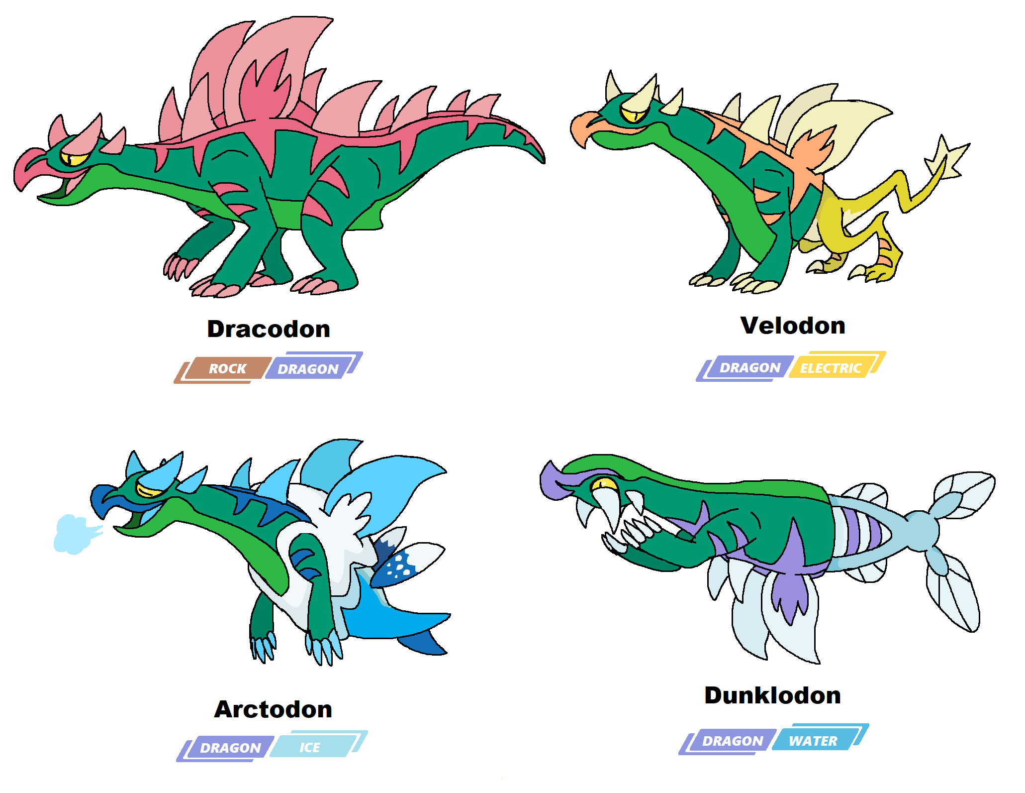 Complete Galar fossils by JWNutz on DeviantArt