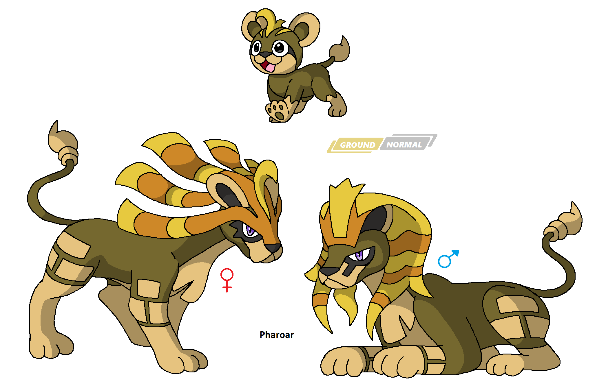 Regional Litleo and Pharoar by JWNutz on DeviantArt