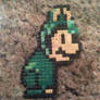 Mario in Frog Suit Bead Sprite