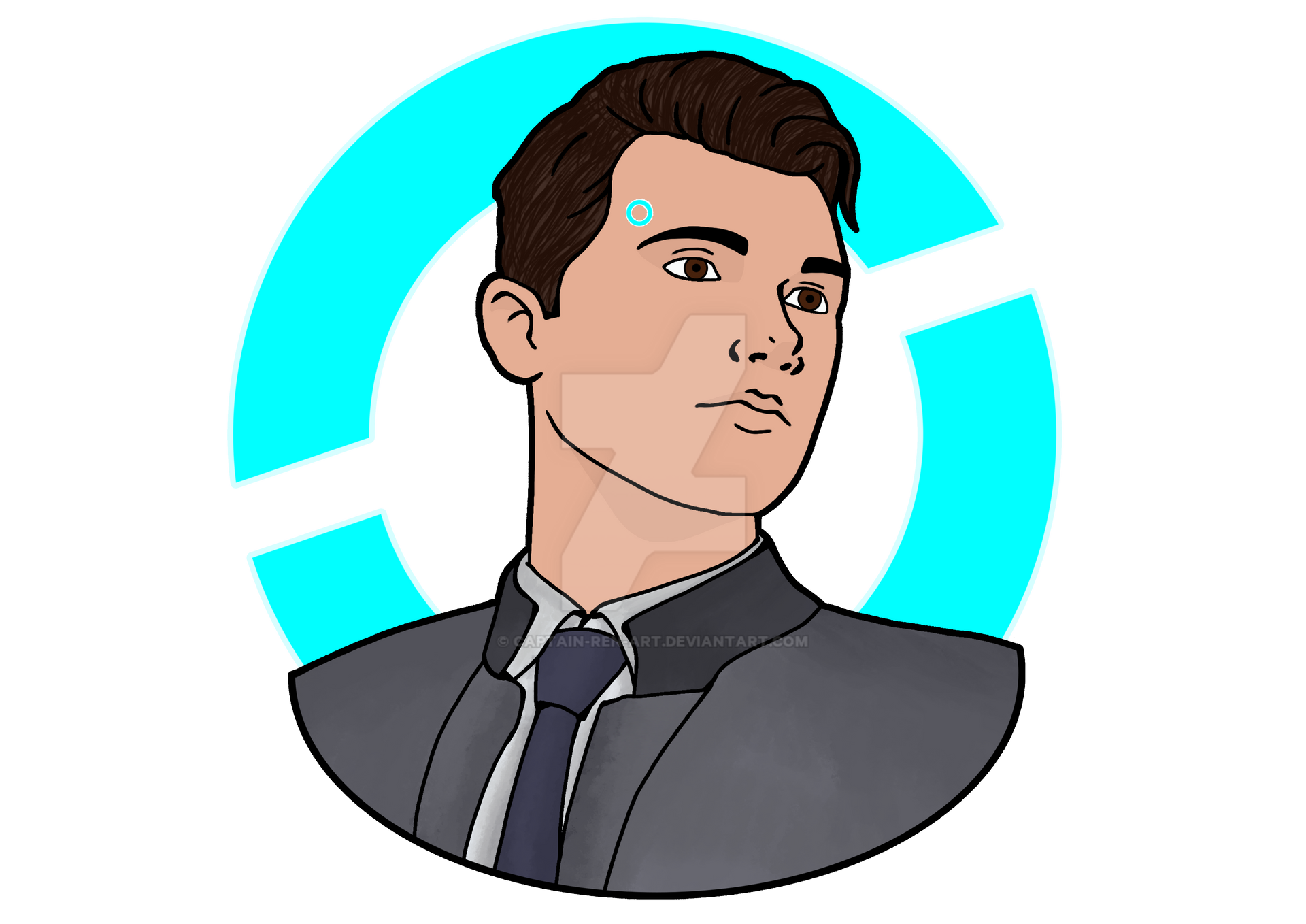 Rk800 - Connor by captain-ren-art on DeviantArt