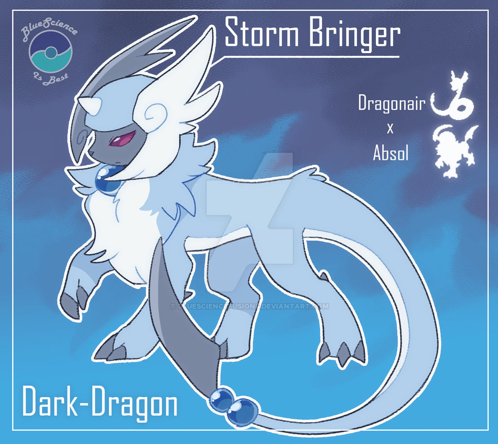 Absol x Dragonair Custom by BlueScienceFusions on DeviantArt