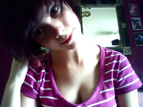 Me, July 31st 2011 purple hair