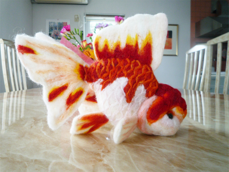 Felt goldfish