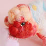 Wool Felt Goldfish Sakura ranchu Art fish aqarium