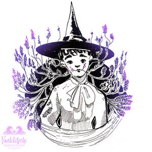 Inktober - lavender Day1