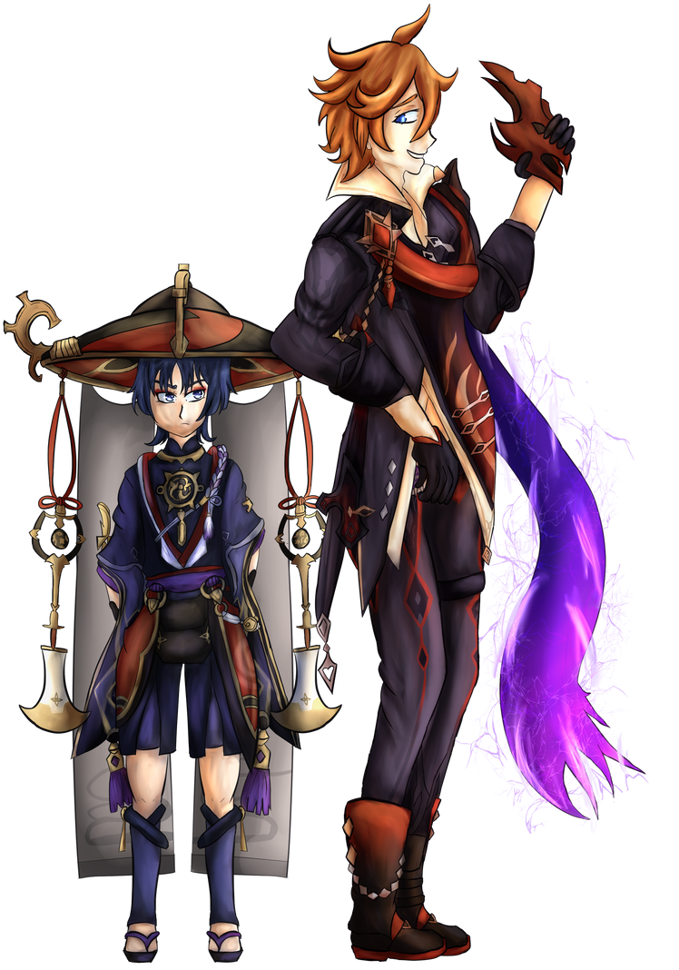 Tartaglia and Scaramouche by Lili-Pika on DeviantArt