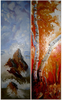 Diptych - Sea and Autumn