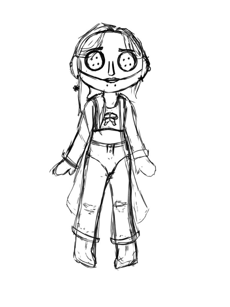 Coraline doll concept by Noave543 on DeviantArt