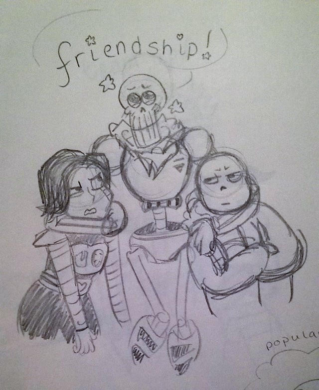 Draw the Squad WIP - Undertale 4 by MissMon16 on DeviantArt