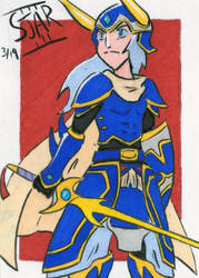 Artist Trading Card: Warrior (Patreon Reward)