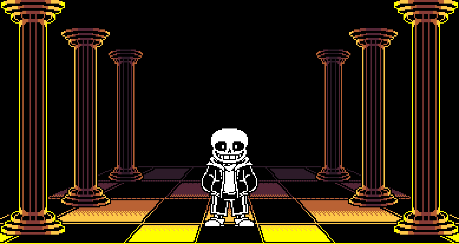 Sans in the judgment hall by PeteSauce on Newgrounds