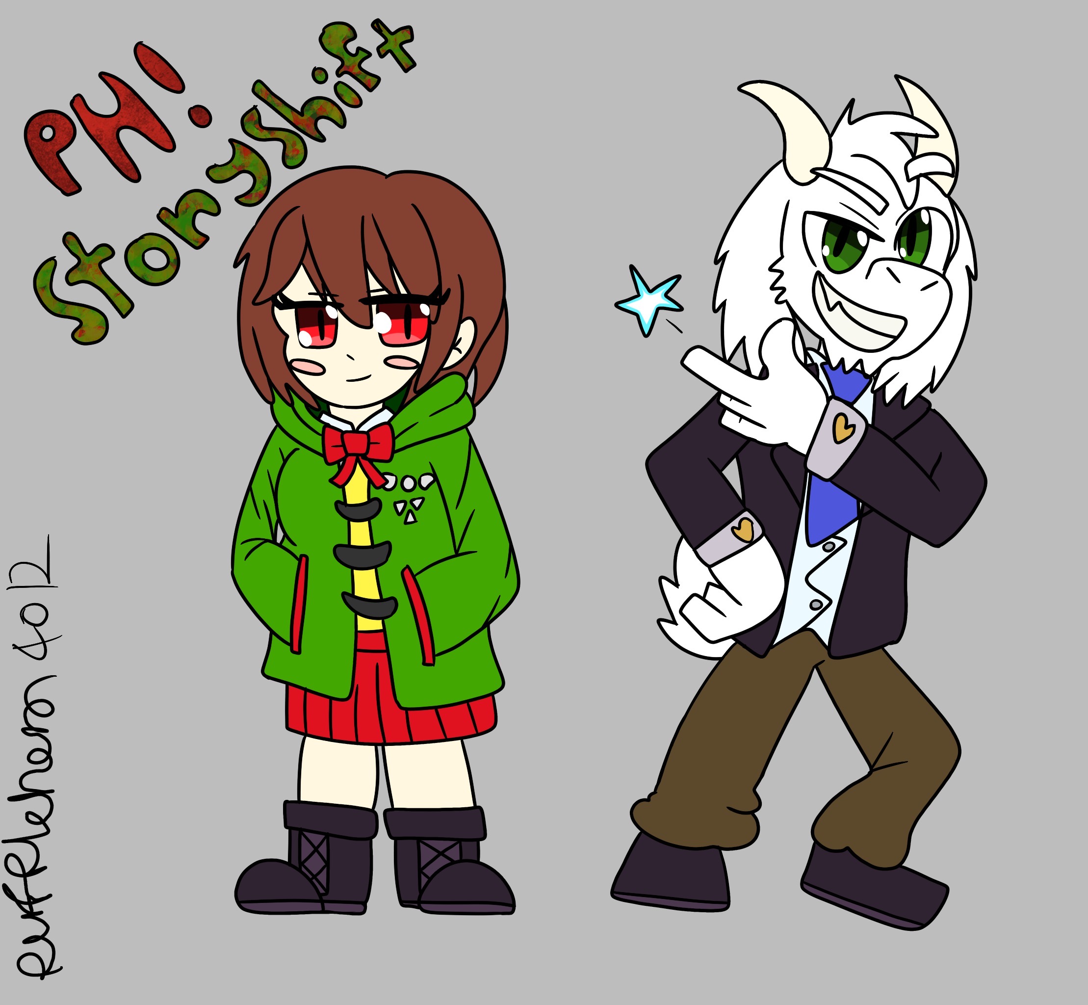 Chara R344 PH! Storyshift Chara and Asriel by Pufflehero4012 on DeviantArt