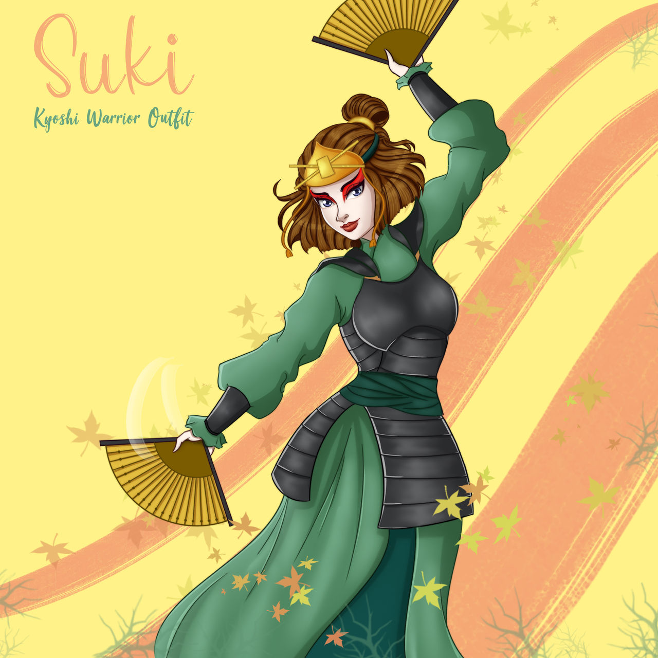 Suki In Kyoshi Warrior Outfit By VivaciousAlice On DeviantArt suki-in-kyoshi-warrior-outfit-by-vivaciousalice-on-deviantart