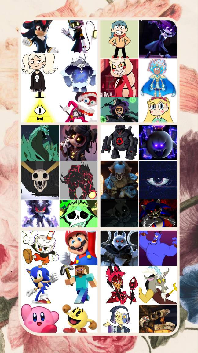 Characters Collages Deviantart Mega Collage of my favorite characters by gvyvhuib on DeviantArt