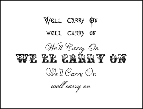 MCR Tattoo Fonts by JarethKing