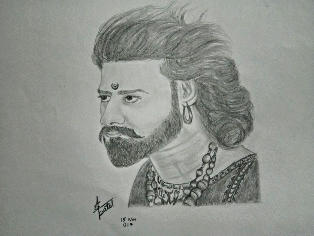 Bahubali Prabhas Pencil Sketch by shishupalpatel on DeviantArt