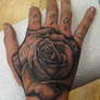 Hand Rose Tattoo
