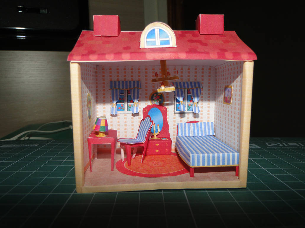 Bedroom papercraft by bslirabsl on DeviantArt