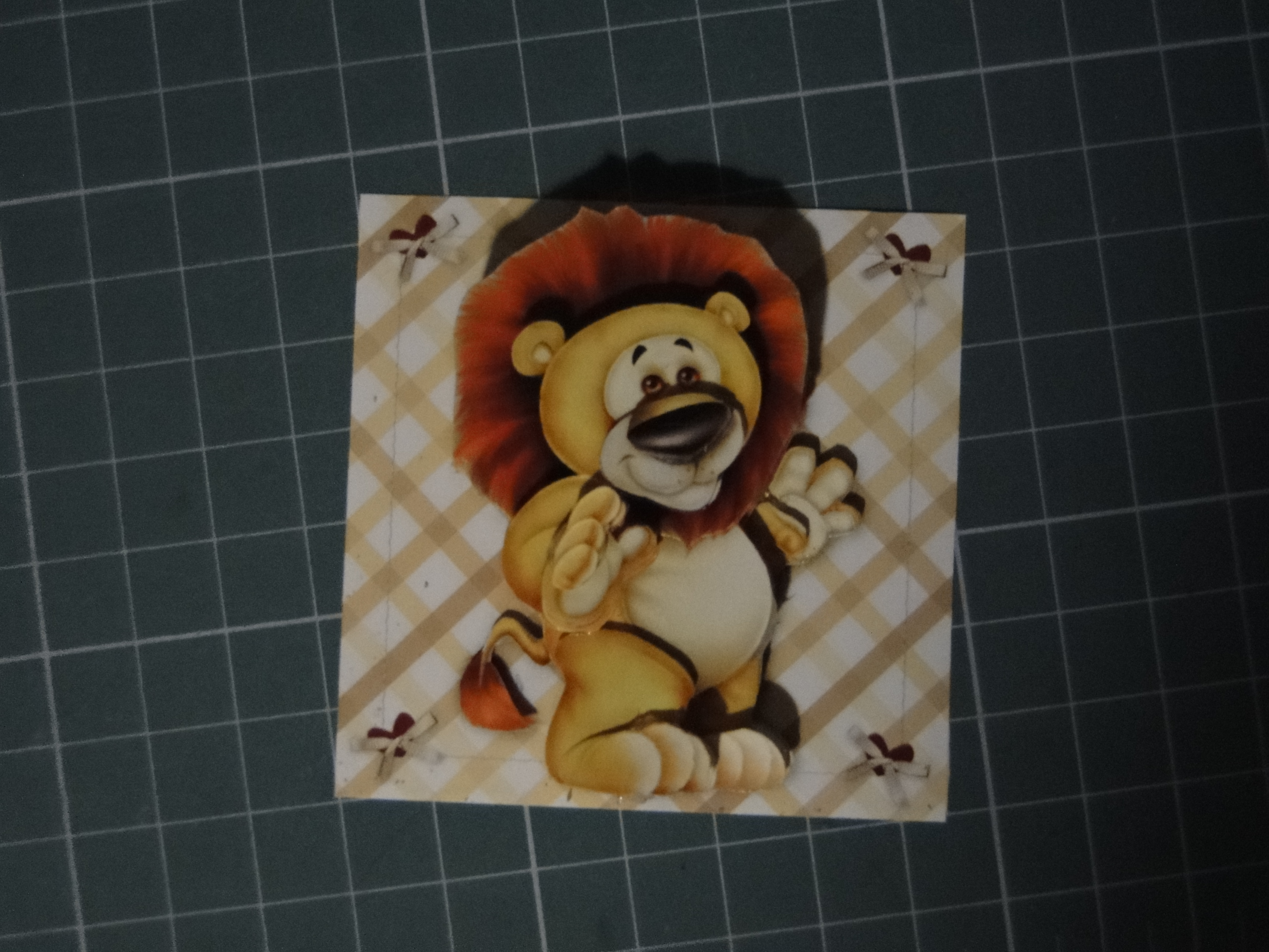 Lion Decoupage