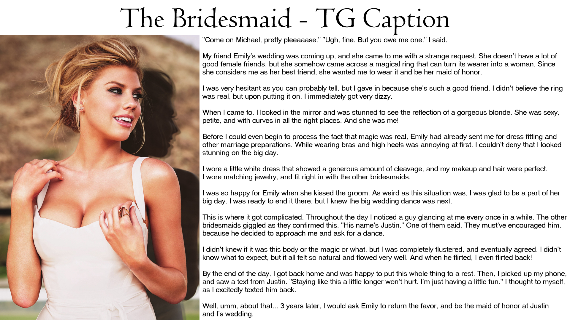 The Bridesmaid TG Caption By ArabicaTG On DeviantArt the-bridesmaid-tg-caption-by-arabicatg-on-deviantart
