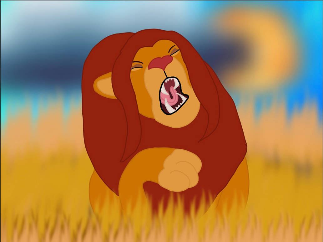 Yawning Simba by pillowpetdaisy101 on DeviantArt