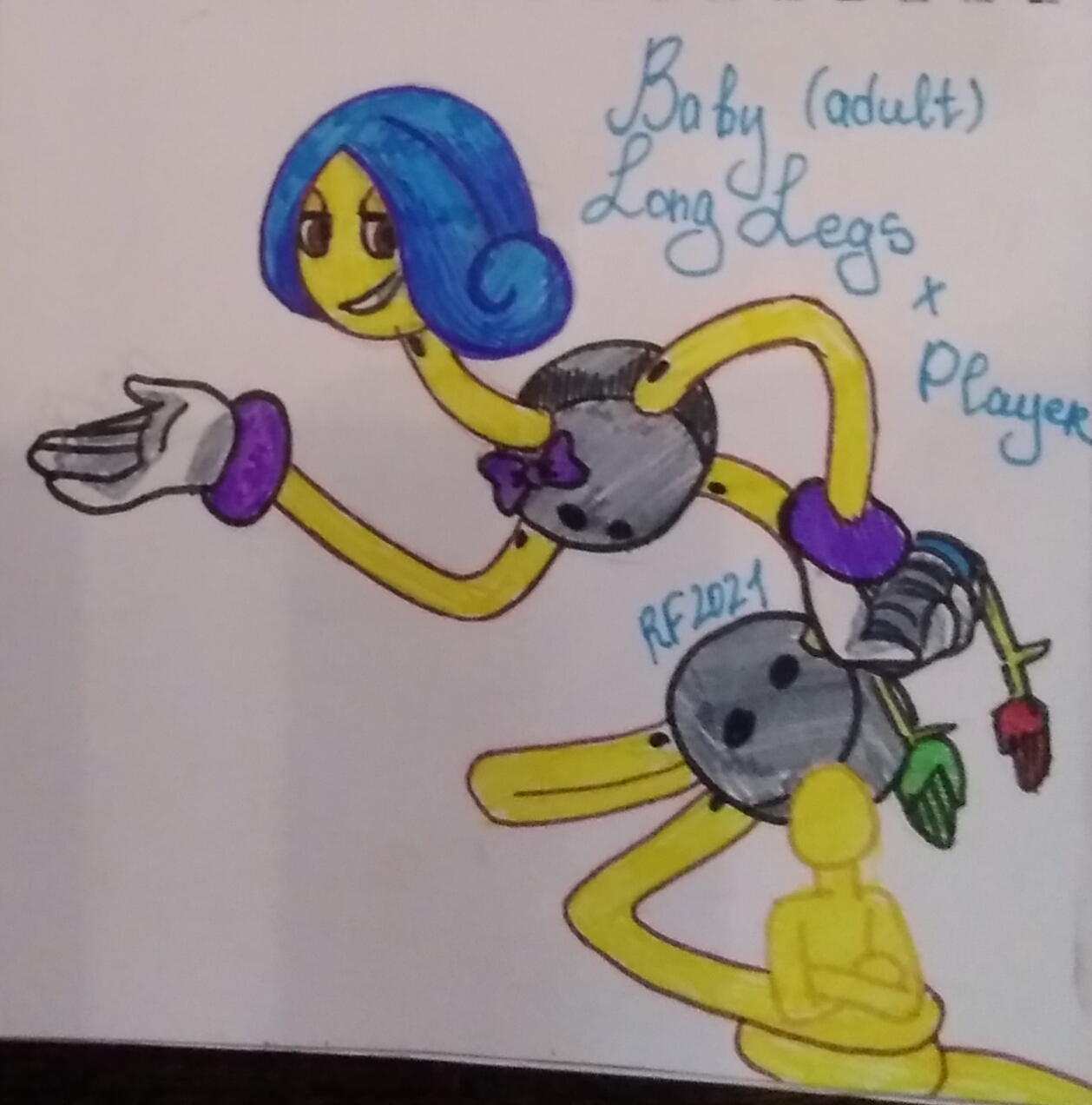 Poppy playtime Mommy Long Legs (old drawing) by SpaceKinaTravel on  DeviantArt