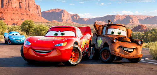 Lightning Mcqueen  Mater and Sally