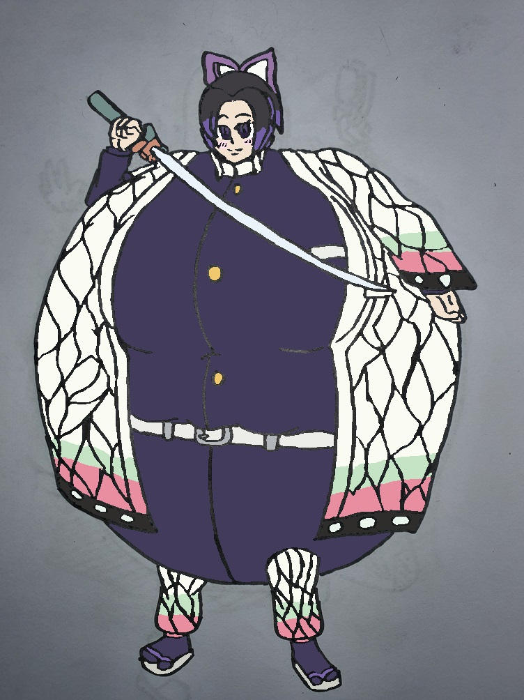 Shinobu R 64 Roly Poly Shinobu (by Bloondice28) COLORED by LmaoshadeNinja on DeviantArt