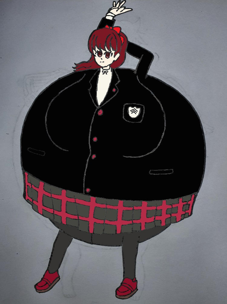 Roly Poly Sumire (by Bloondice28) COLORED by LmaoshadeNinja on DeviantArt