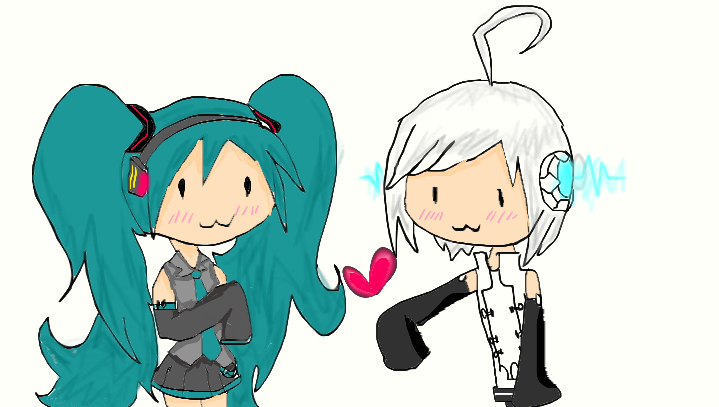 hatsune miku x utatane piko