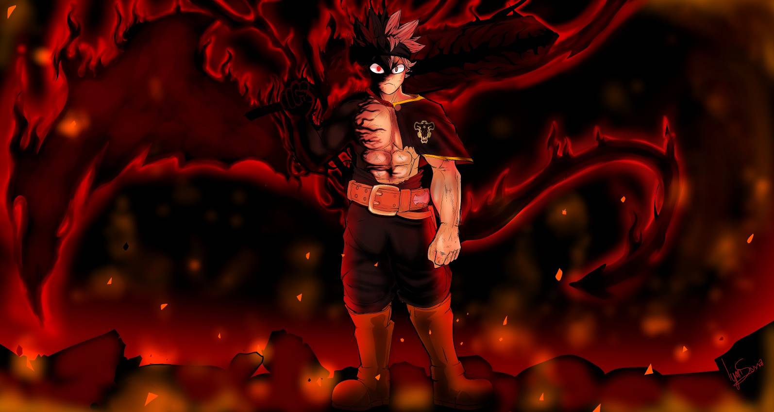 Asta New Demon Form Black Clover By Okamiyan11 On Deviantart