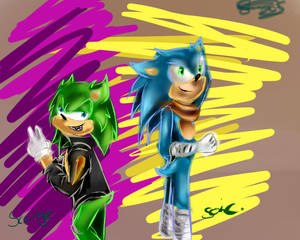 Sonic And Scourge..hero And Villan 