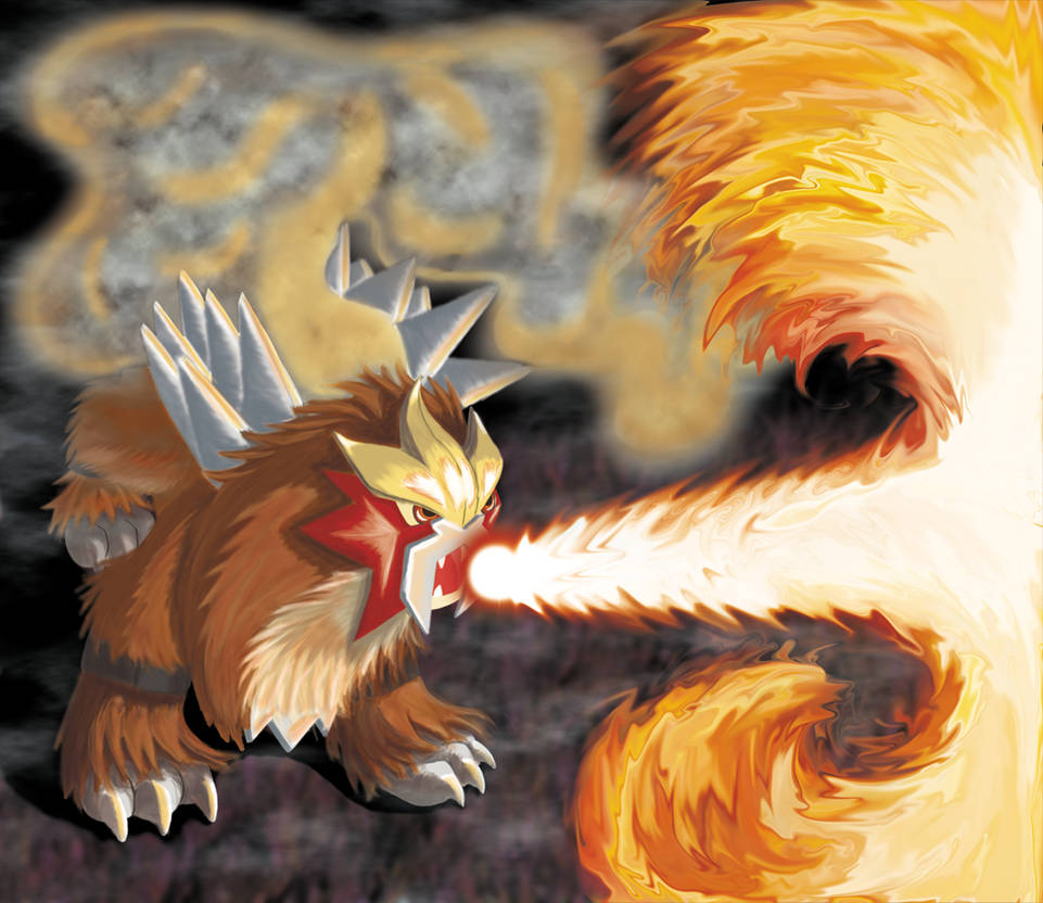 Entei Fire Entei Used Fire Blast by FuriousFurbies on DeviantArt