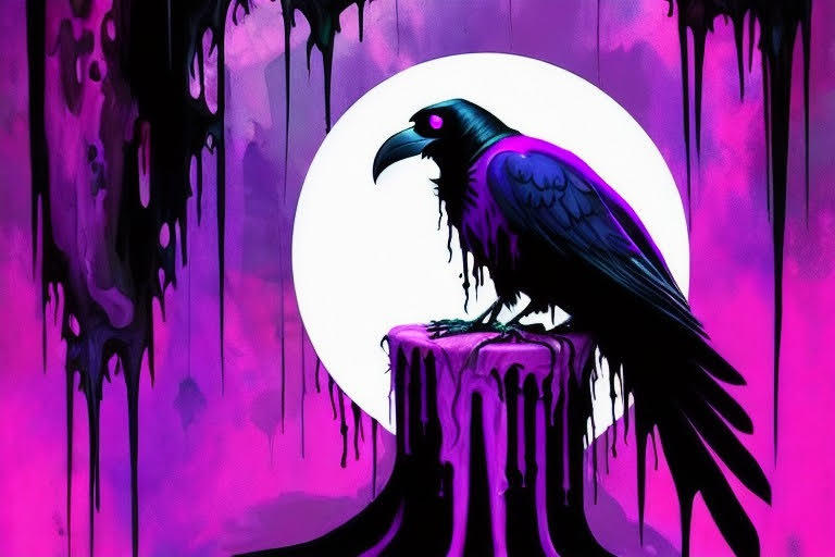 Purple Raven by DedBuniOddities on DeviantArt