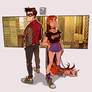 Teen titans - Robin and Starfire